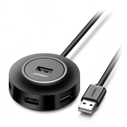 Ugreen HUB 4in1 USB-A - 4xUSB-A 2.0 480Mb/s 1m Μαύρο (CR106)