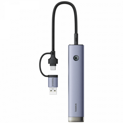 Διανομέας USB / USB-C Baseus UltraJoy, 4 x USB-A 3.2 - 1 x USB-C, Γκρι B0005280B811-15
