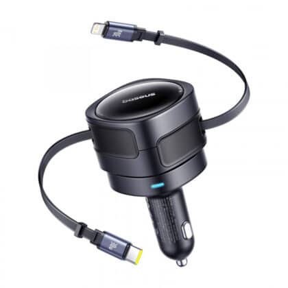Φορτιστής Αυτοκινήτου Baseus Enjoyment Max, 60W, 3A, με καλώδιο USB-C / Lightning, Μαύρο C00035507121-00