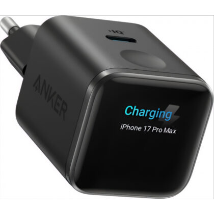 Φορτιστής τοίχου Anker Nano Charger Display, 45W, 3A, 1 x USB-C, Μαύρο A121DG11