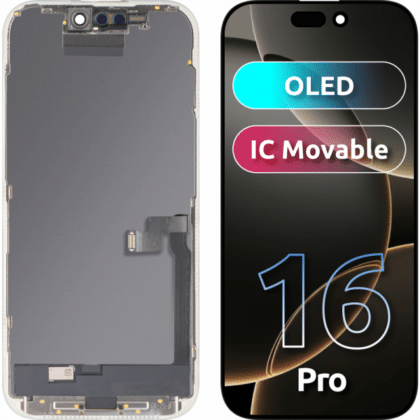 Μονάδα οθόνης LCD MP για Apple iPhone 16 Pro, OLED FHD IC κινητή έκδοση, Aftermarket, μαύρο