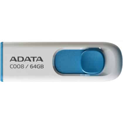 Μονάδα Flash USB-A 2.0 Adata C008, 64Gb AC008-64G-RWE