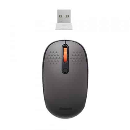 Baseus - Ασύρματο Ποντίκι Tri-Mode F01B (B01055503833-00) - Bluetooth 5.0, 2.4G, 1600 DPI - Σκούρο Γκρι