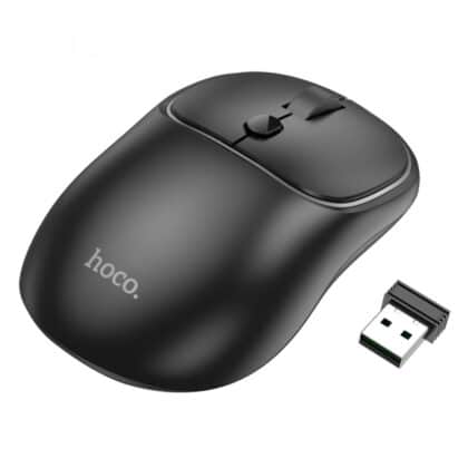 Wireless Mouse Hoco Gm25, 1600dpi, Bt / Wi-Fi, Black
