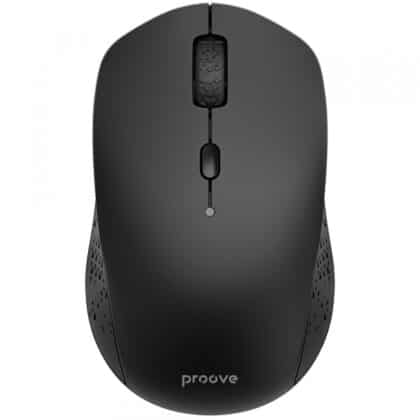 Proove - Ασύρματη Σάρωση Ποντικιού (WMSW00011001) - Στάνταρ, 2.4GHz, Bluetooth, 6 Κουμπιά, 800-1600DPI, 1x Μπαταρία AA - Μαύρο