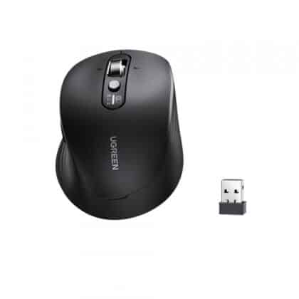 Ασύρματο ποντίκι UGREEN M752 (75498B), 5000DPI, BT / Wi-Fi, Μαύρο