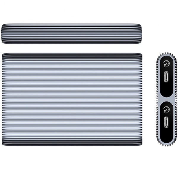 Θήκη SSD Orico AM2C3-2N Διπλός Δίσκος για SATA M.2 NVMe, Γκρι - Image 2