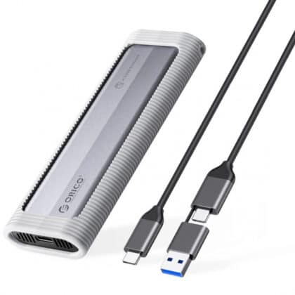 Θήκη SSD Orico AXM2F-V1 για SATA M.2 NGFF, Γκρι