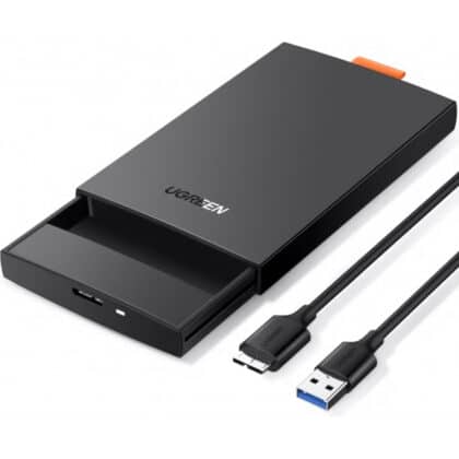 Ugreen SSD / HDD enclosure 2.5'' USB 3.0 SATA Μαύρο (CM237)