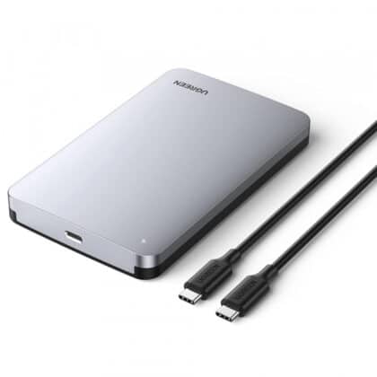 Θήκη σκληρού δίσκου / SSD UGREEN CM300 (70499) για SATA 2,5 ιντσών, USB-C, Γκρι