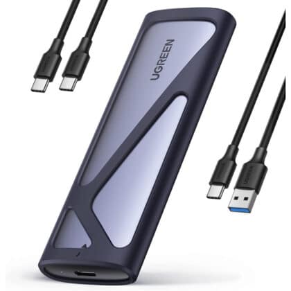 Θήκη SSD Ugreen CM400 για SATA M.2 NVMe, Γκρι