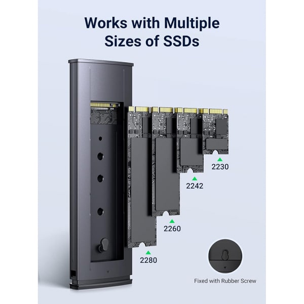 Ssd Enclosure Ugreen Cm578 For M.2 Nvme, Grey - Image 5
