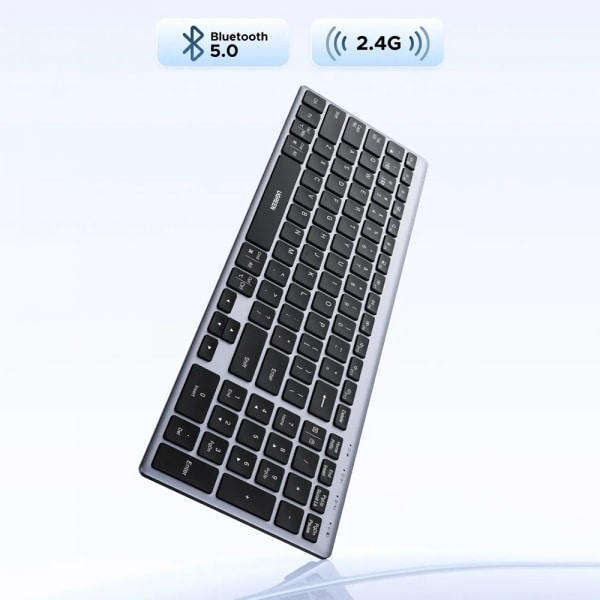 Ασύρματο πληκτρολόγιο UGREEN K552 (75163), BT / Wi-Fi, Μαύρο - Image 3