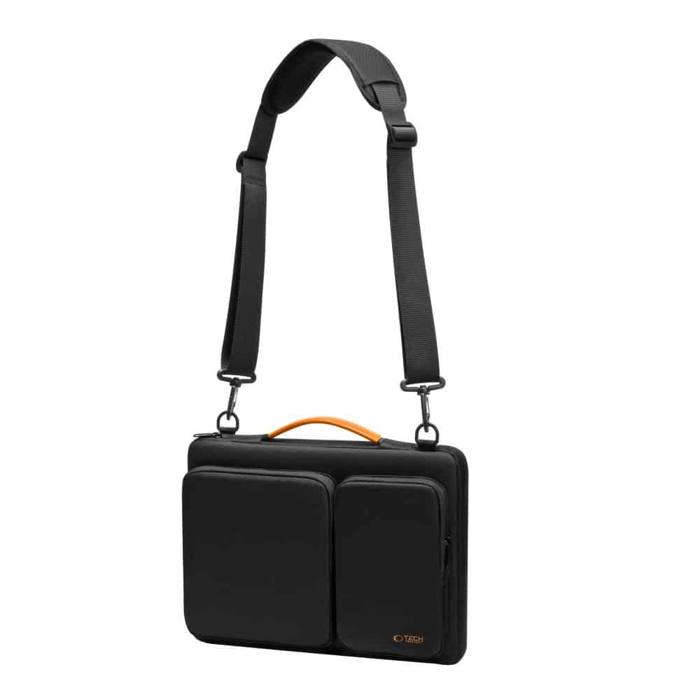 Τσάντα Tech-Protect Defender για Laptop 13-14 Μαύρη/Πορτοκαλί - Image 10