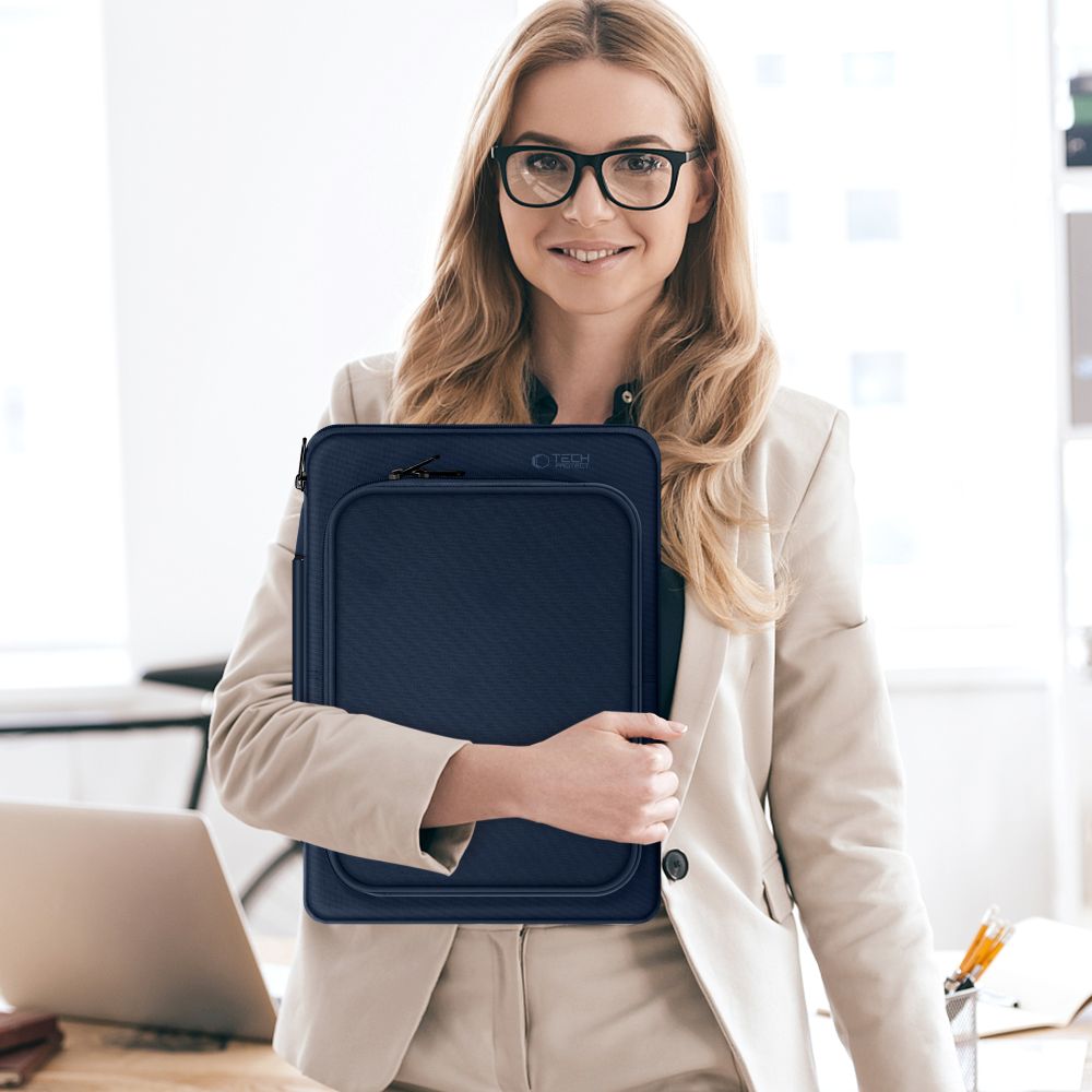 Tech-Protect τσάντα για laptop 13-14 μπλε ναυτικό - Image 10