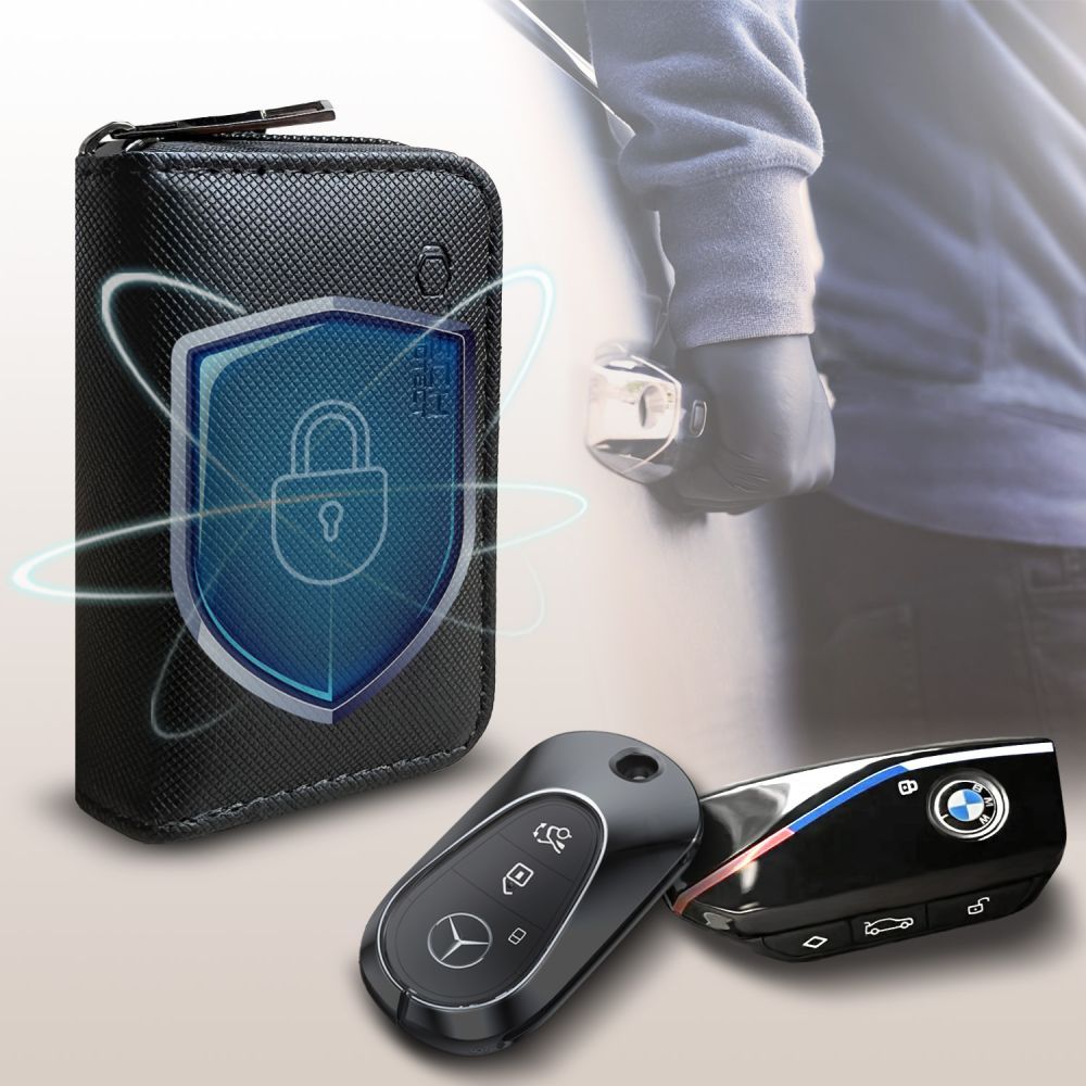 Θήκη FARADAY TECH-PROTECT KLR300 χωρίς κλειδί, μαύρη για μπλοκάρισμα σήματος RFID - Image 2