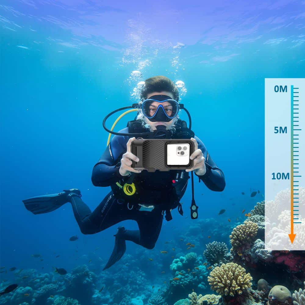 Αδιάβροχη Θήκη Tech-Protect IPX8 Pro για Καταδύσεις Universal Γκρι/Μαύρο - Image 8