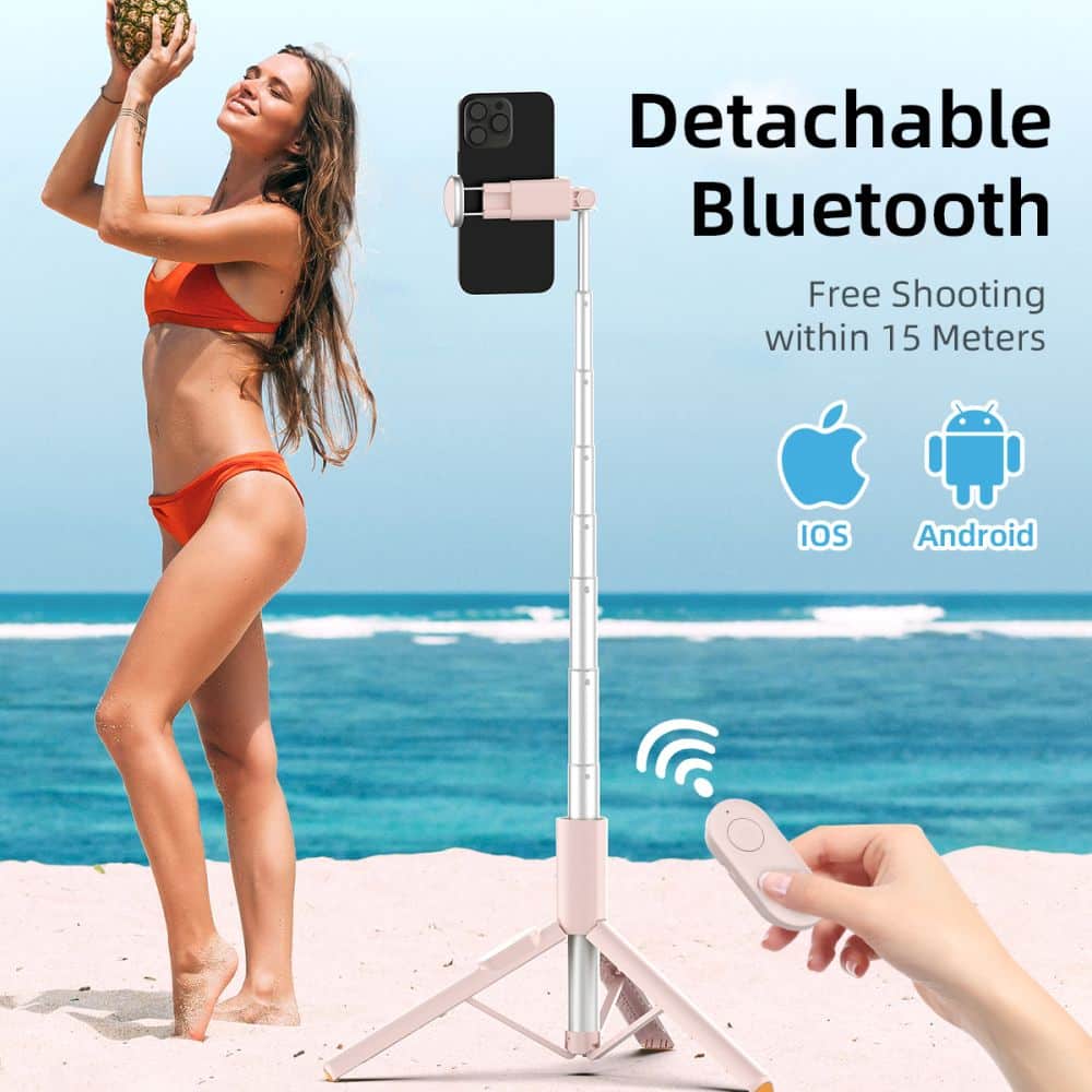 TECH-PROTECT L09S ΤΡΙΠΟΔΟ SELFIE STICK BLUETOOTH ΡΟΖ - Image 10