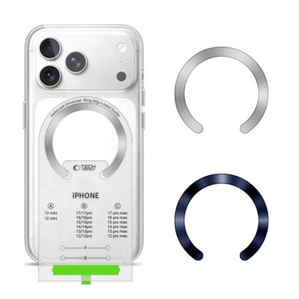 TECH-PROTECT MMP-210 ΜΑΓΝΗΤΙΚΟΣ ΔΑΧΤΥΛΙΔΙ ΑΣΦΑΛΕΙΑΣ MAGSAFE ΣΕ ΣΥΣΚΕΥΑΣΙΑ 2 ΤΕΜΑΧΙΩΝ, ΒΑΘΥ ΜΠΛΕ & ΑΣΗΜΙ