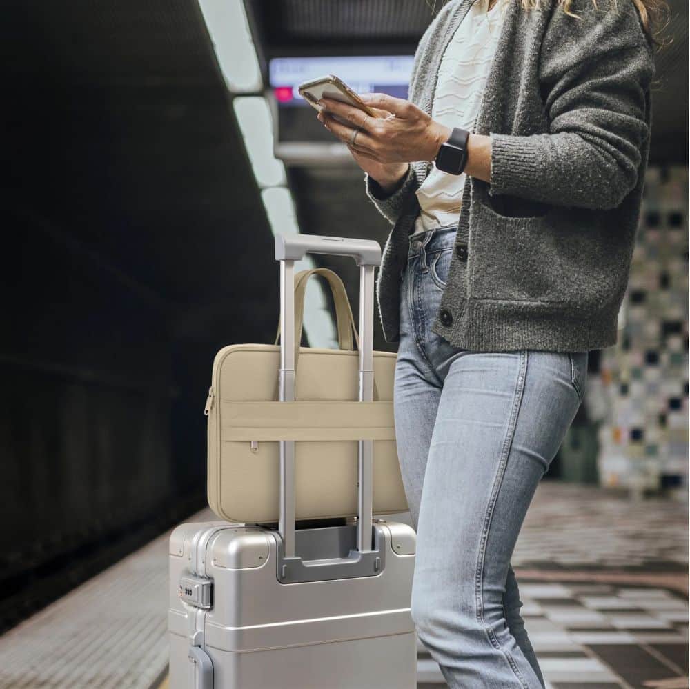 Τσάντα μεταφοράς Tech-Protect για laptop 13-14 Desert Beige - Image 12