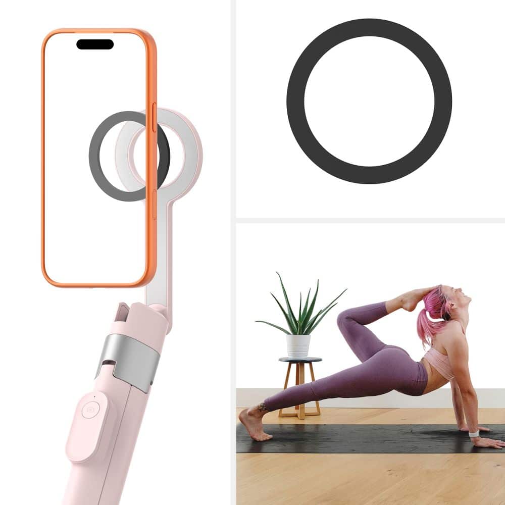 TECH-PROTECT L10S MAGSAFE BLUETOOTH SELFIE STICK ΤΡΙΠΟΔΟ ΡΟΖ/ΓΚΡΙ - Image 10