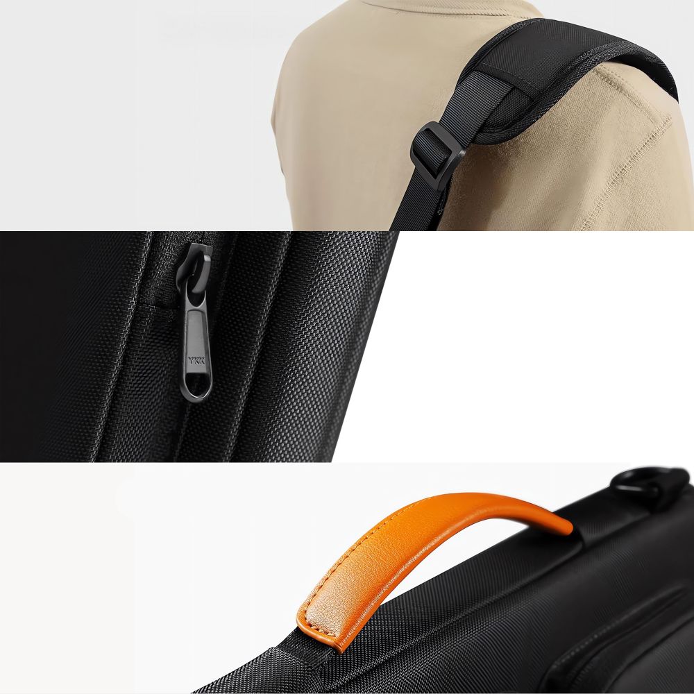 Τσάντα Tech-Protect Defender για Laptop 13-14 Μαύρη/Πορτοκαλί - Image 12