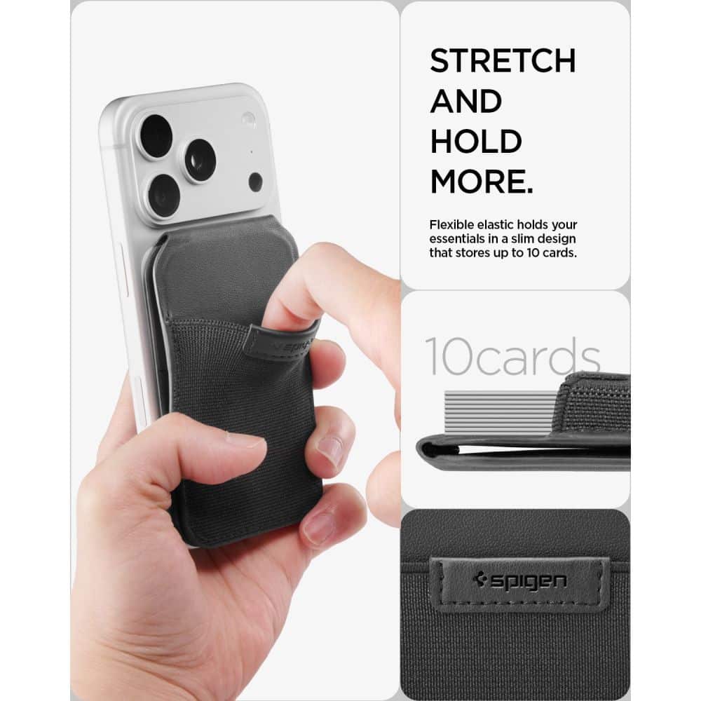 SPIGEN S314-4 Πορτοφόλι Τρίποδου Λεπτό, Πτυσσόμενο, Μαύρο - Image 12
