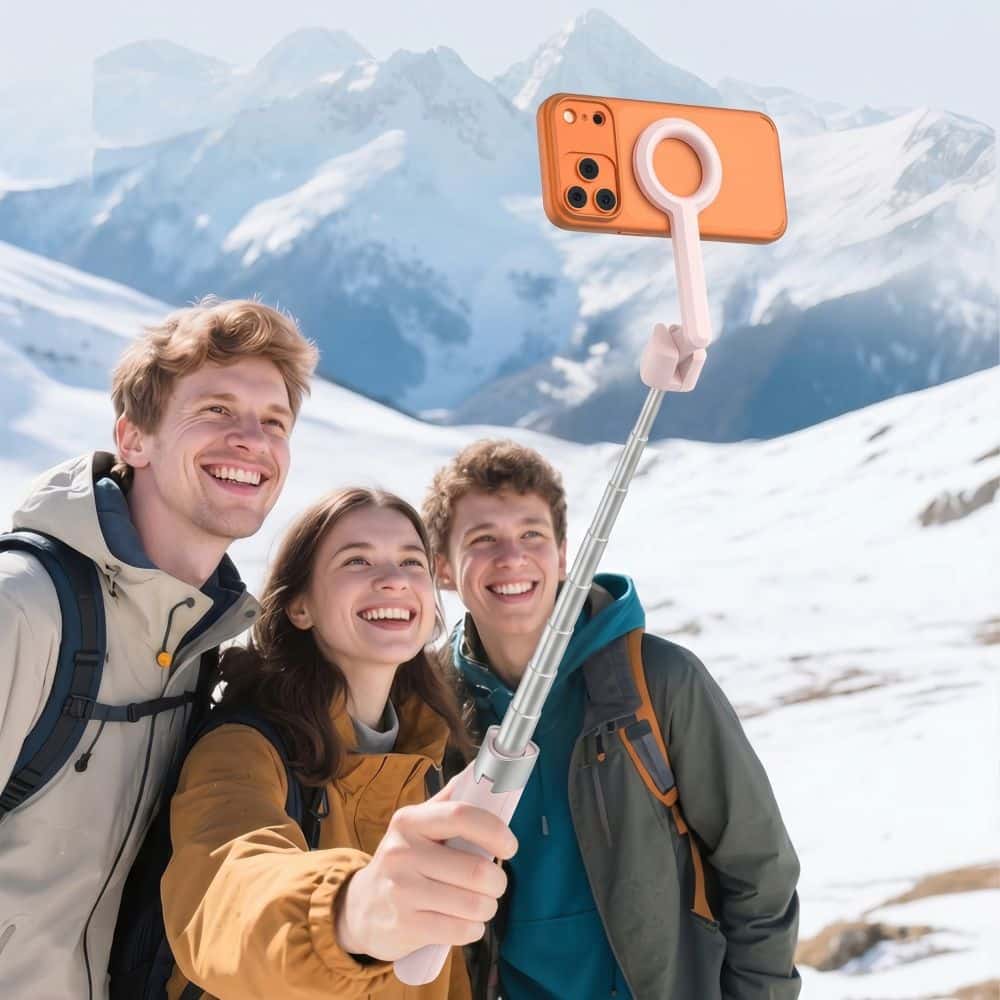 TECH-PROTECT L10S MAGSAFE BLUETOOTH SELFIE STICK ΤΡΙΠΟΔΟ ΡΟΖ/ΓΚΡΙ - Image 11