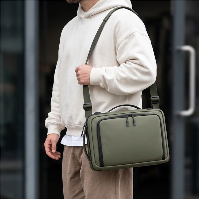 TECH-PROTECT DEFENDER S50 ΣΑΚΙΔΙΟ ΠΛΑΤΗΣ ΤΑΞΙΔΙΟΥ ΓΙΑ LAPTOP RYANAIR & WIZZAIR 20L 40x20x25 ΛΑΔΙ ΠΡΑΣΙΝΟ - Image 11