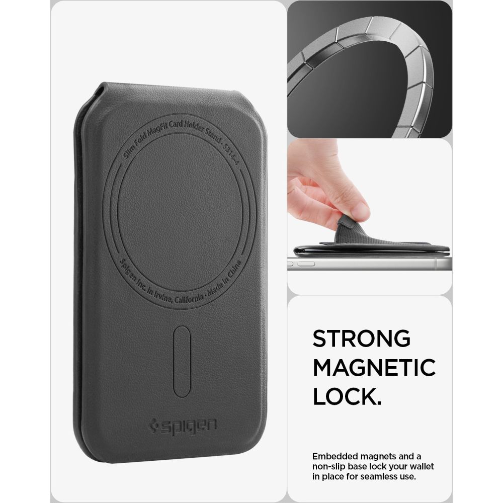SPIGEN S314-4 Πορτοφόλι Τρίποδου Λεπτό, Πτυσσόμενο, Μαύρο - Image 13