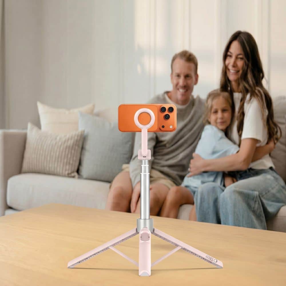 TECH-PROTECT L10S MAGSAFE BLUETOOTH SELFIE STICK ΤΡΙΠΟΔΟ ΡΟΖ/ΓΚΡΙ - Image 12
