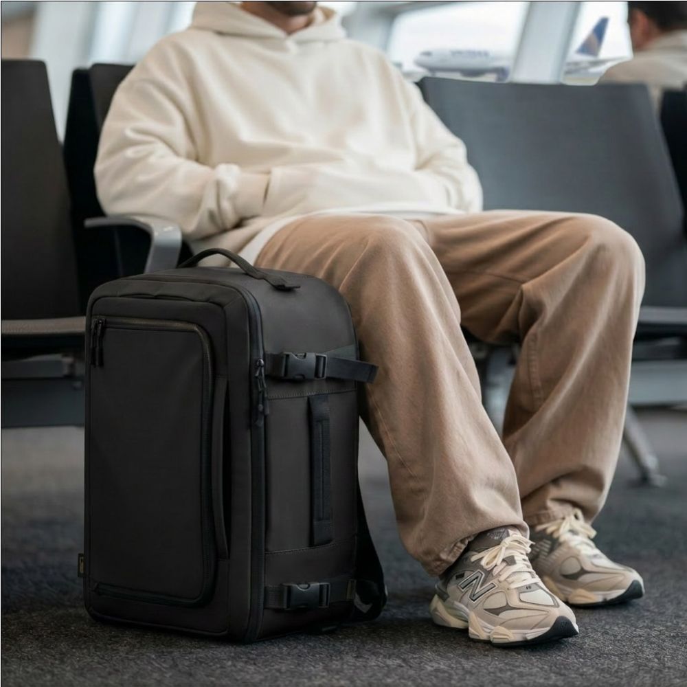 Σακίδιο πλάτης TECH-PROTECT DEFENDER S50 για φορητό υπολογιστή RYANAIR & WIZZAIR 20L 40x20x25 Μαύρο - Image 10