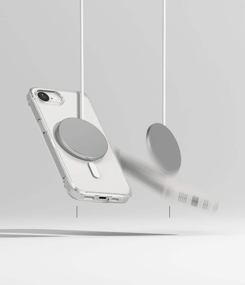 Ringke Fusion Magnetic MagSafe - θήκη για Apple iPhone 16e / 17e - Διάφανο - Image 4