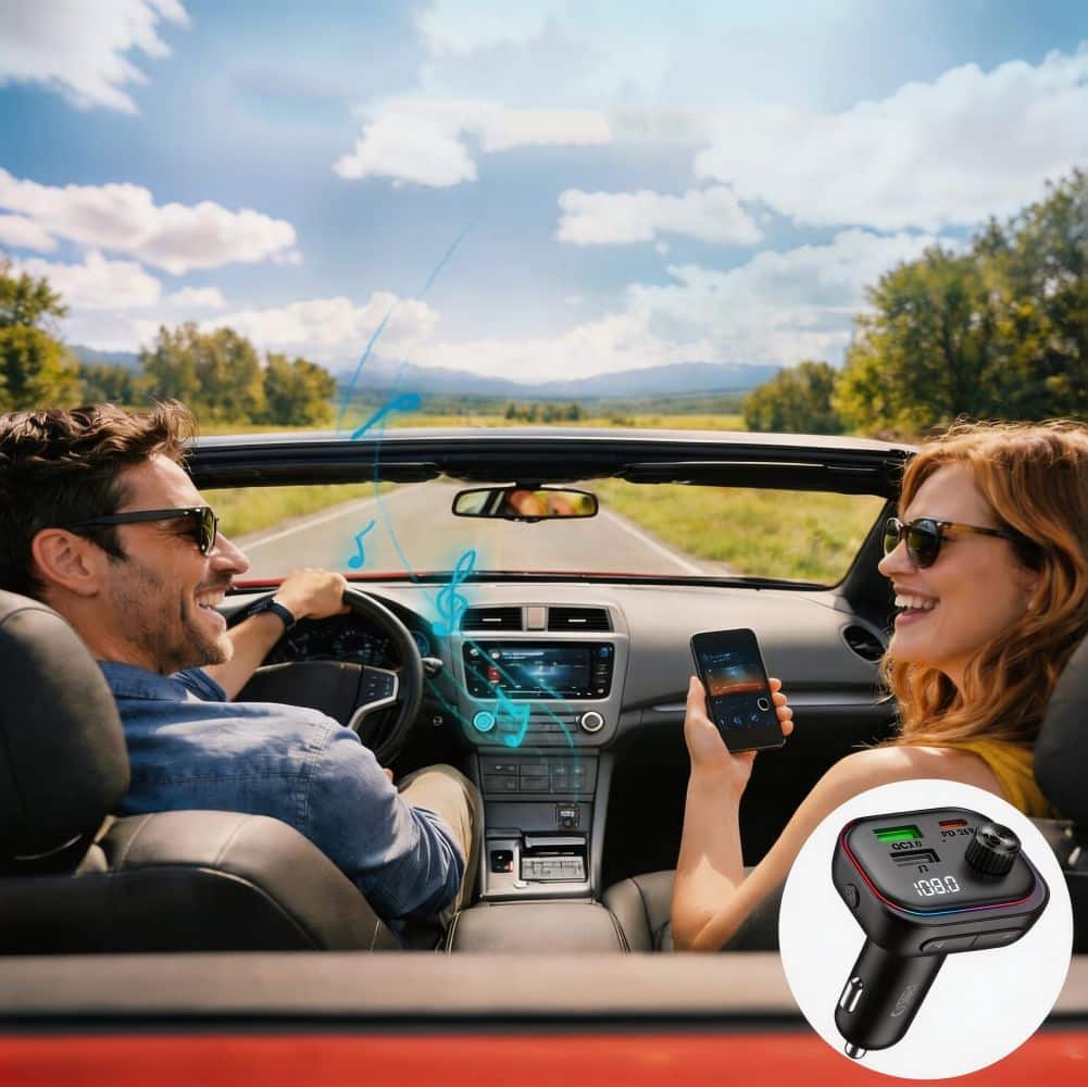 TECH-PROTECT CC07 ΦΟΡΤΙΣΤΗΣ ΑΥΤΟΚΙΝΗΤΟΥ 3 ΘΥΡΩΝ PD 54W + ΠΟΜΠΟΣ FM BLUETOOTH ΜΑΥΡΟΣ - Image 5