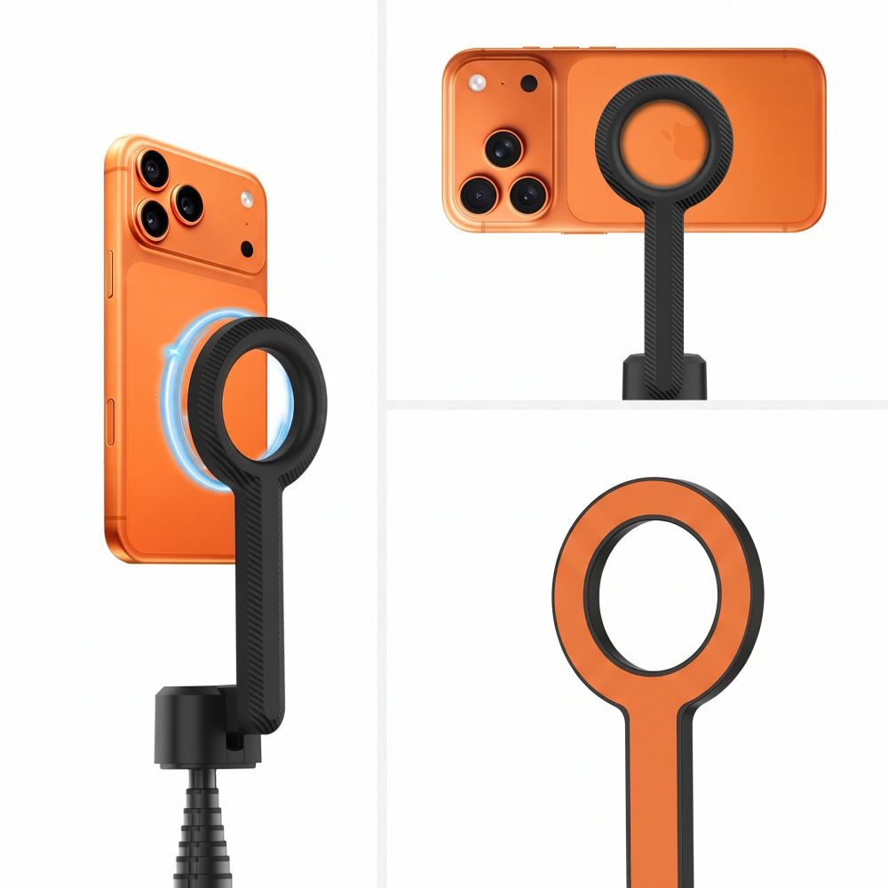 Τρίποδο Selfie Stick με Bluetooth TECH-PROTECT L10S MAGSAFE, Μαύρο/Πορτοκαλί - Image 10