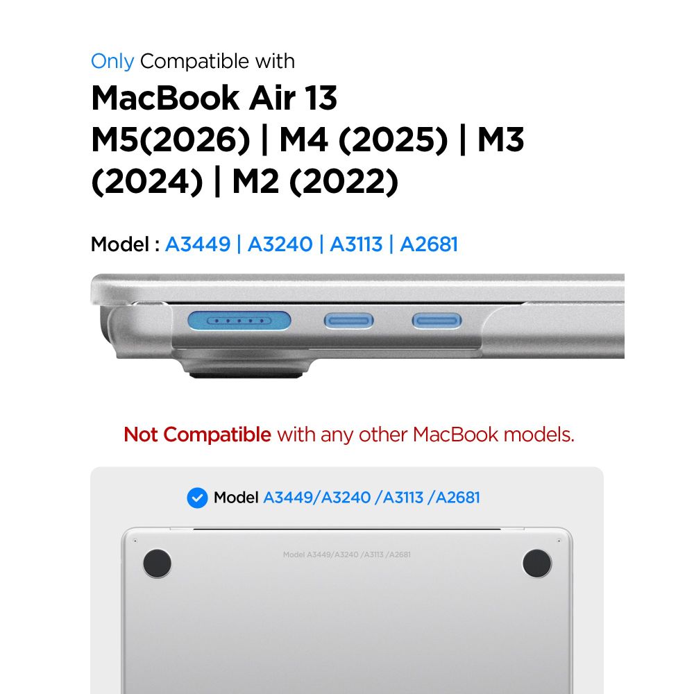 SPIGEN AIRSKIN MACBOOK AIR 13 M2-M5 2023-2026 ΔΙΑΦΑΝΕΣ - Image 6