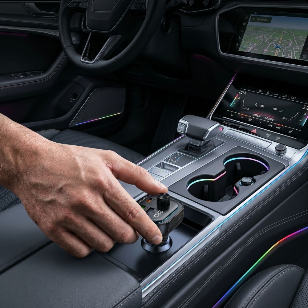 TECH-PROTECT CC07 ΦΟΡΤΙΣΤΗΣ ΑΥΤΟΚΙΝΗΤΟΥ 3 ΘΥΡΩΝ PD 54W + ΠΟΜΠΟΣ FM BLUETOOTH ΜΑΥΡΟΣ - Image 6