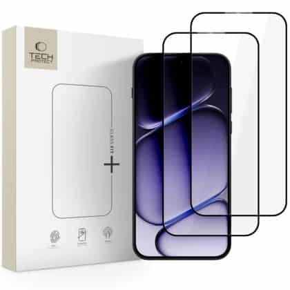 Σκληρυμένο γυαλί Tech-Protect Glass Fit+ για OnePlus Nord 6 - Συσκευασία 2 τεμαχίων - Μαύρο