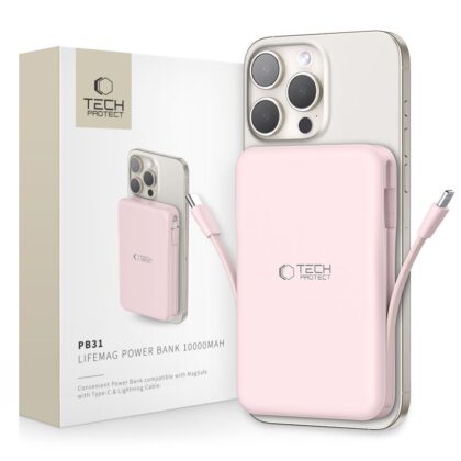 TECH-PROTECT PB31 LIFEMAG MAGSAFE POWER BANK 10000MAH ΡΟΖ
