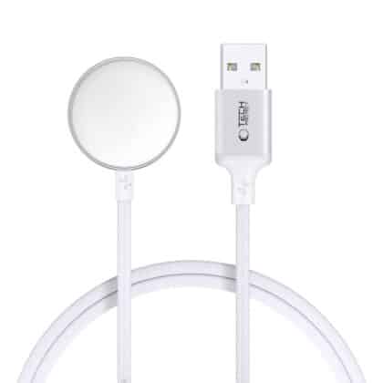 Tech-Protect MC02 UltraBoost Μαγνητικό Καλώδιο Φορτιστή 100cm για Apple Watch Λευκό