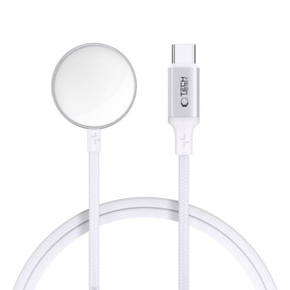 TECH-PROTECT MC02 ULTRABOOST ΜΑΓΝΗΤΙΚΟΣ ΦΟΡΤΙΣΤΗΣ ΚΑΛΩΔΙΟ ΤΥΠΟΥ-C 100CM APPLE WATCH ΛΕΥΚΟ