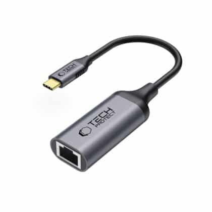 Tech-Protect UltraBoost προσαρμογέας Type-C σε Ethernet RJ45 1000Mbps μαύρο
