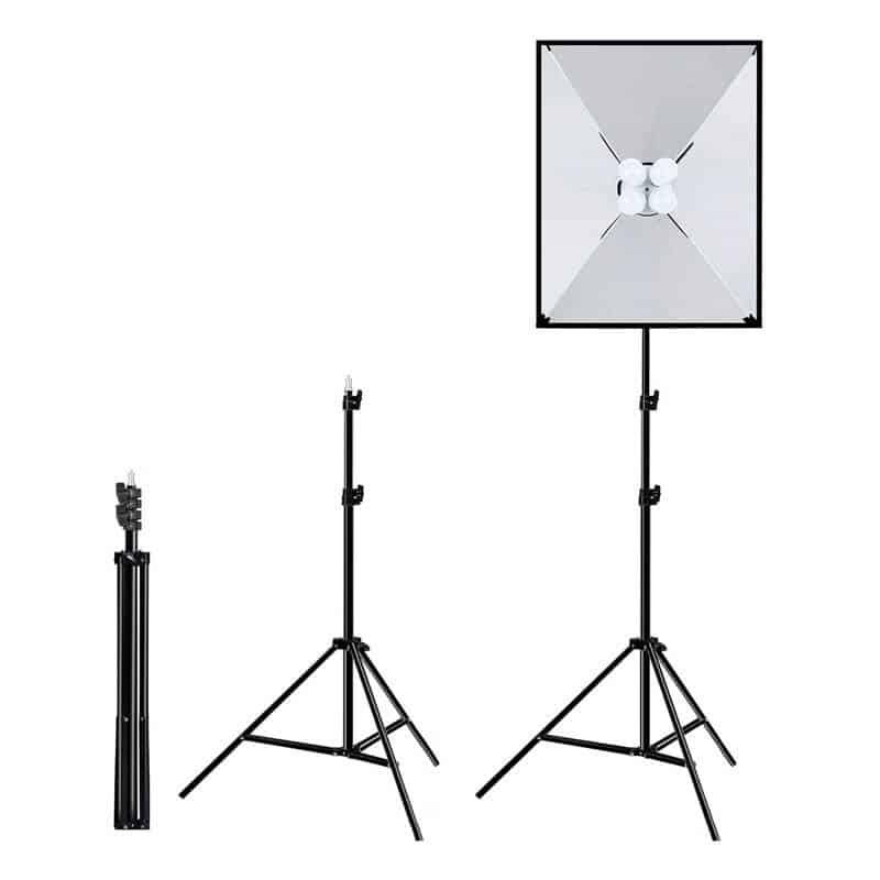 Puluz Σετ Στούντιο Φωτογράφισης PU5071EU, Softbox LED 50x70cm, Τρίποδο, Λάμπες LED x4 - Image 5