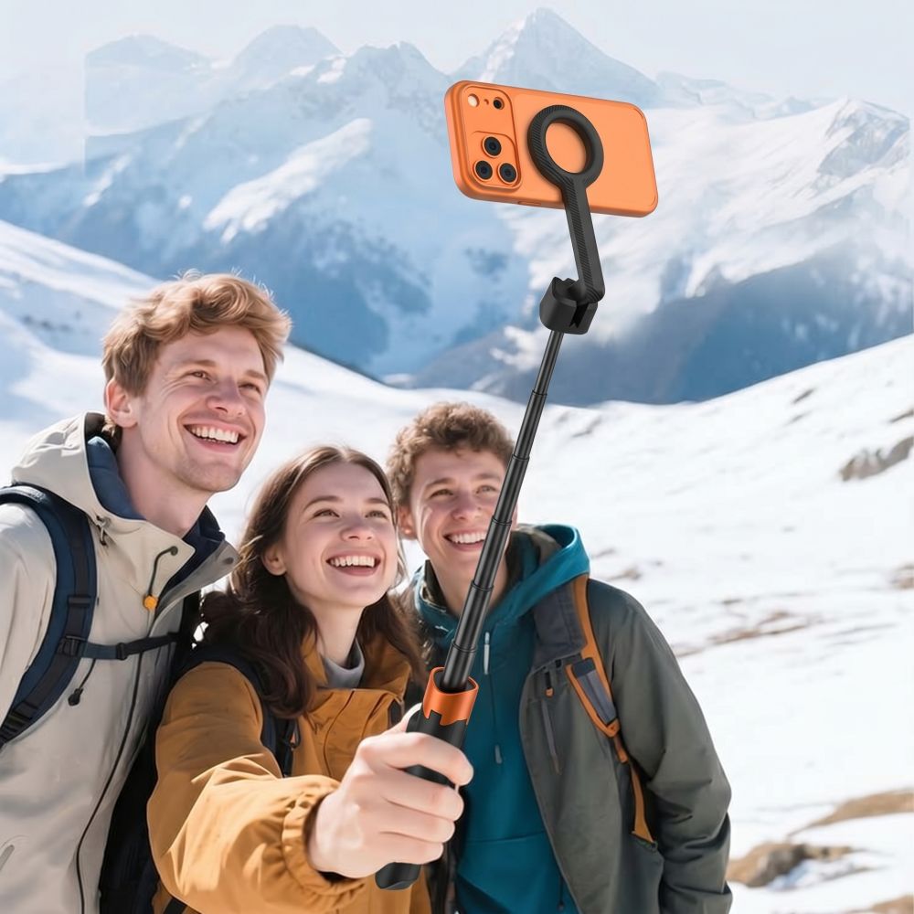 Τρίποδο Selfie Stick με Bluetooth TECH-PROTECT L10S MAGSAFE, Μαύρο/Πορτοκαλί - Image 13