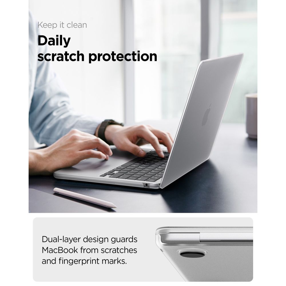 SPIGEN AIRSKIN MACBOOK AIR 13 M2-M5 2023-2026 ΔΙΑΦΑΝΕΣ - Image 10