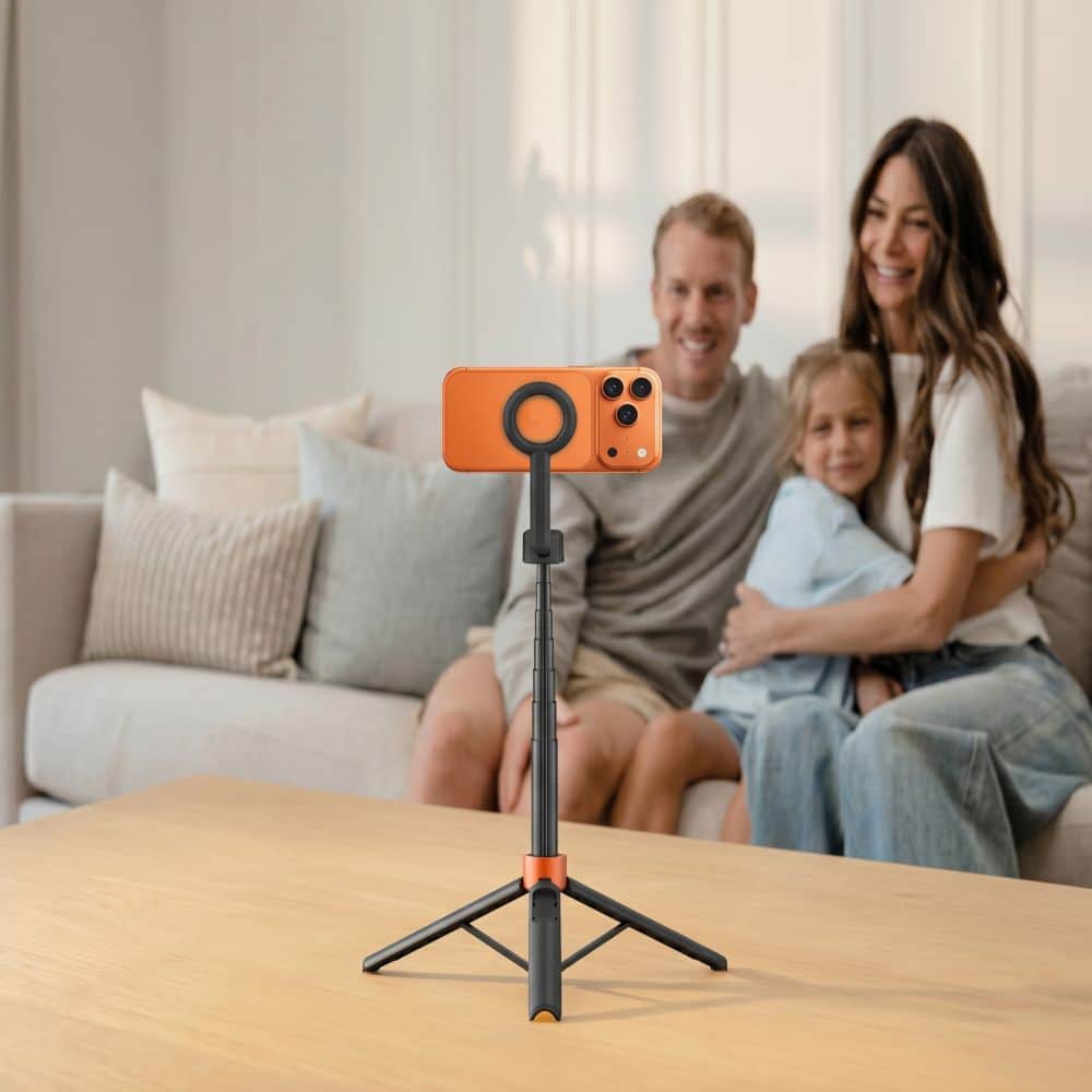 Τρίποδο Selfie Stick με Bluetooth TECH-PROTECT L10S MAGSAFE, Μαύρο/Πορτοκαλί - Image 14