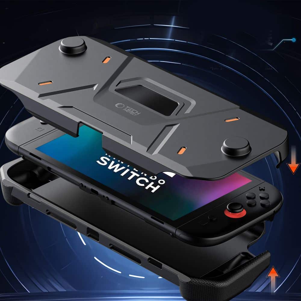 TECH-PROTECT CARBONOX NINTENDO SWITCH 2 ΜΑΥΡΟ - Image 4