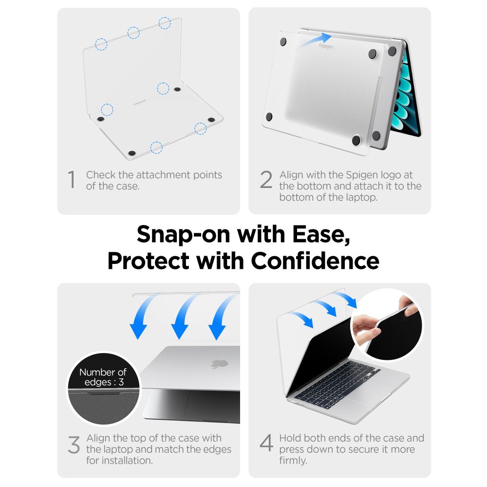 SPIGEN AIRSKIN MACBOOK AIR 13 M2-M5 2023-2026 ΔΙΑΦΑΝΕΣ - Image 11