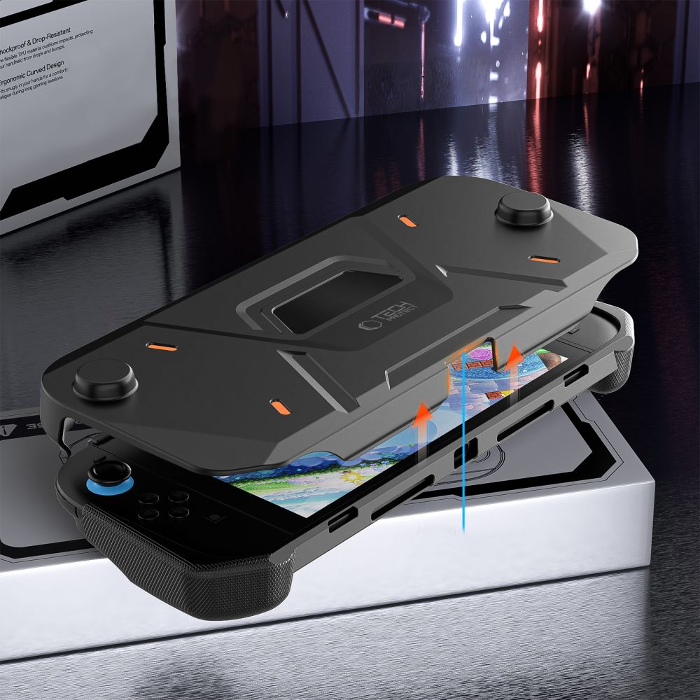 TECH-PROTECT CARBONOX NINTENDO SWITCH 2 ΜΑΥΡΟ - Image 5