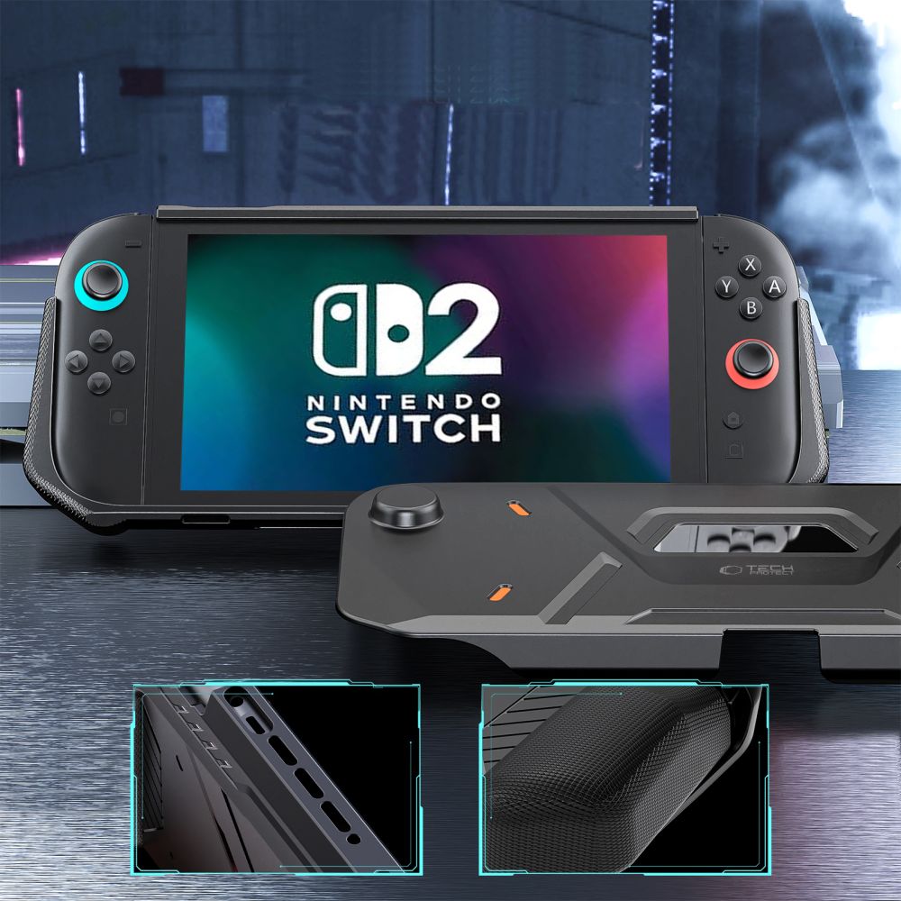 TECH-PROTECT CARBONOX NINTENDO SWITCH 2 ΜΑΥΡΟ - Image 6